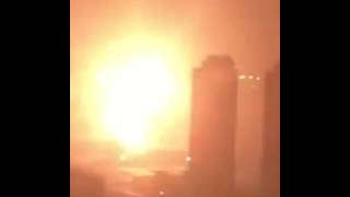 MASSIVE gas factory explosion caught on camera [upl. by Clite750]