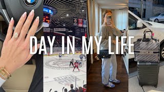 VLOG new nails packing for Boston unboxing packages home hockey game etc [upl. by Anais]