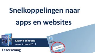 Hoe maak ik een snelkoppeling naar apps en websites [upl. by Karola]