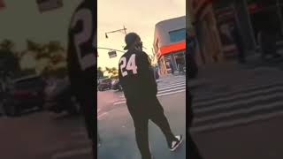 HASSAN CAMPBELL GETS HIS TEMPETURE CHECKED IN FRONTOF KIDS ON FORDHAM ROAD [upl. by Gertie83]