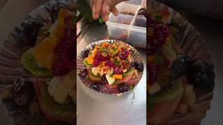 Fruit Pizza kaise banta hai food nonvegfoodlovers streetfoodrecipes nonvegeterian streetfood 🤯👑 [upl. by Hsirt]