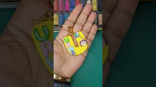 DIY Letter Keychain 😱 tutorial shorts [upl. by Llibyc]