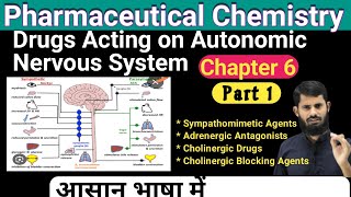 Pharmaceutical Chemistry Chapter 6  Drugs Acting On Autonomic Nervous System [upl. by Shira]