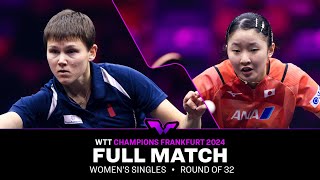 FULL MATCH  Nina Mittelham vs Miwa Harimoto  WS R32  WTTFrankfurt 2024 [upl. by Muryh853]