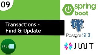 Spring Boot  REST API using PostgreSQL and JWT 9  Transaction  Find and Update [upl. by Robinet848]