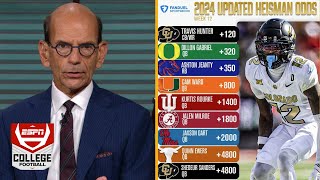 ESPN quotbreaks downquot Heisman race in CFB Week 12 1 Travis Hunter 2 Dillon Gabriel 3 Ashton Jeanty [upl. by Ettelra]