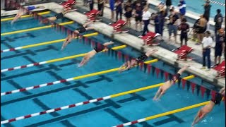 Shane Eckler goes 4927 in 1 fly to break meet record at YMCA Winterfest [upl. by Arabella]