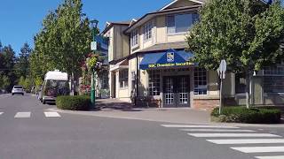 Driving in Qualicum Beach Downtown  City Centre  Slow Life on Vancouver Island  Canada [upl. by Yorker123]