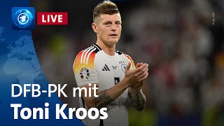 DFBPressekonferenz mit Toni Kroos vor dem EMViertelfinale gegen Spanien [upl. by Celina]