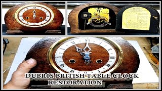 VINTAGE ANTIQUE ENFIELD MANTLE CLOCK DUBROS ALL BRITISH CLOCK RESTORATION THEKEPLERSTORE [upl. by Tzong]