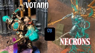 Necrons Vs The Leagues Of Votann Warhammer 40k 10th Edition battlereport [upl. by Attirb]