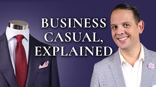 Business Casual Attire For Men amp Dress Code Explained with Lookbook Outfits [upl. by Rabush509]