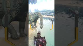 How to Tame a Titanosaur in Ark Best Way shorts [upl. by Dilan]