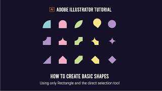 How to create basic shapes in Adobe Illustrator [upl. by Thalia]