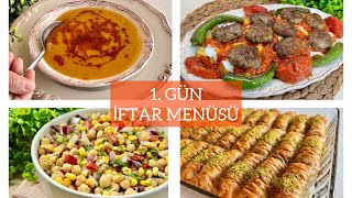 👉 1 GÜN İFTAR MENÜSÜ Ramazan Bayramı Yemekleri Tatlılar [upl. by Charron]