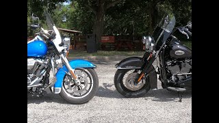 HarleyDavidson Road King Vs the HarleyDavidson Heritage [upl. by Prestige]