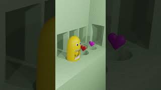 Wow 😍 Scary amp Confused Monster eating heart ❤️🫀🧡❤️‍🔥 fypviral blender funny loopvideos gaming [upl. by Alyat]