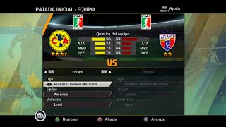 FIFA 11 PS2 Gameplay  Club America vs Atlante [upl. by Hannad261]