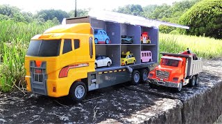 12 minicars amp Orange convoy × Dump truck！ [upl. by Paula535]