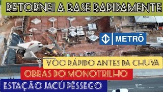 Ragueb sem lugar para estacionar problemas para os comércios drone obras monotrilho metro voo [upl. by Einnoj]