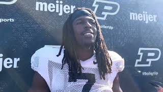 Purdue WR Jahmal Edrine preIllinois [upl. by Dearborn]