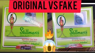 STILLMANS FAIRNESS CREAM Original vs fake  stillmans skin bleach cream [upl. by Mulac]