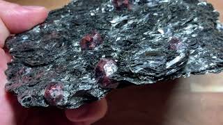 Large Cabinet Sized Wine Red Almandine Garnets from Norway [upl. by Stavros]