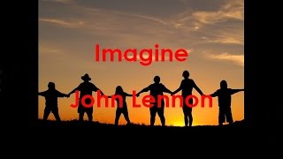 Imagine  John Lennon  Lyric Video  Musical English  1080p [upl. by Sugihara279]