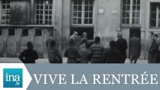 La rentrée des classes à Lyon au lycée AMPERE en 1955  Archive vidéo INA [upl. by Ellynn]