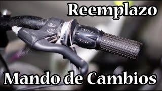 Bici  Reemplazo Cambio de Velocidades GripShift de puño  casero [upl. by Amron]