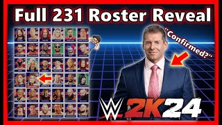 WWE 2K24 Complete Roster Revealed 231 Wrestlers [upl. by Wanda]