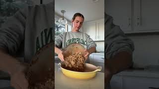 double chocolate baked oats easyrecipes youtubepartner [upl. by Ocirema]