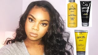 HOW TO  INSTALL YOUR LACE WIG WITH GOT 2B GLUE  PART 3 [upl. by Sonja]