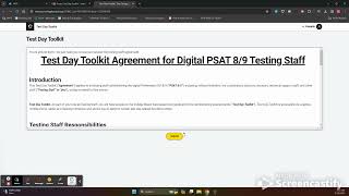 Test Day Toolkit Access [upl. by Juditha]