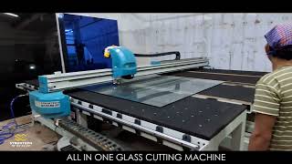 AllinOne CNC Glass Cutting Machine Installed in Hubli Karnataka  STRON Technology [upl. by Nosretep601]