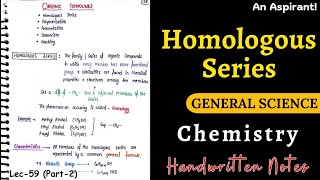 Chemistry  Chapter14 Organic Compounds  Lec59Part2  General Science  An Aspirant [upl. by Ardnuhs]