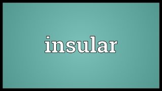 Insular Meaning [upl. by Terriss]