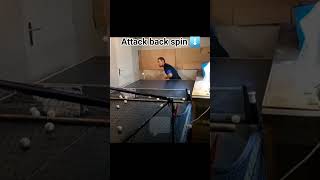 Attack back spin pingpong tabletennis 乒乓球 ปิงปอง [upl. by Willabella865]