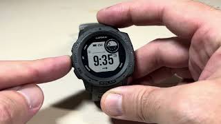 Garmin Instinct Solar  Move IQ Automatic detection for activities [upl. by Yluj]