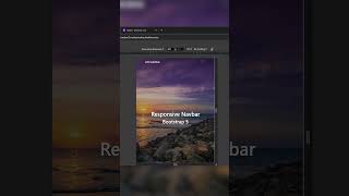 Responsive Navbar with Bootstrap 5 shorts webdesign [upl. by Deeyn]