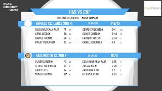 Haslingden CC 2nd XI v Enfield CC Lancs 2nd XI [upl. by Merth]