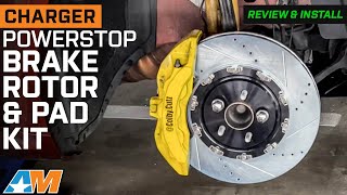 20152020 Charger PowerStop Z26 Street Warrior Brake Rotor and Pad Kit Front Review amp Install [upl. by Liddie355]