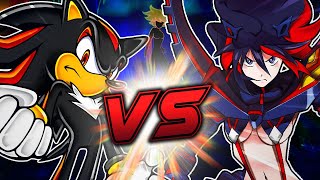 Shadow VS Ryuko Matoi in a DEATH BATTLE FIGHT  Sega Sonic the Hedgehog VS Kill la Kill animation [upl. by Llen]