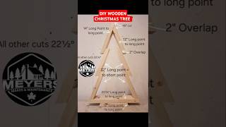 DIY Wooden Christmas Tree free Plans diy woodwork diyproject diywoodworking christmasdecor [upl. by Enrahs]