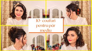 HowTo  10 coafuri lejere și simplu de făcut pentru păr mediu  Ten Medium Length Hairstyles [upl. by Sheryle]