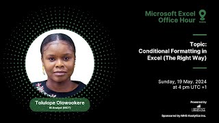 Excel Office Hour 174 Conditional Formatting in Excel The Right Way [upl. by Arayk]