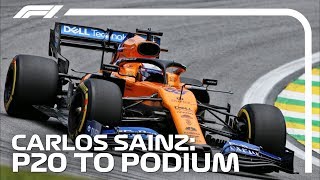 Carlos Sainz From P20 To Podium  2019 Brazilian Grand Prix [upl. by El]