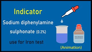 sodium diphenylamine sulphonate indicator 02  sodium diphenylamine sulfonate indicator [upl. by Dacey]