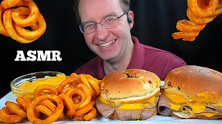 ASMR BEEF amp CHEDDAR SANDWICHES MUKBANG No Talking EATING SOUNDS [upl. by Turner850]