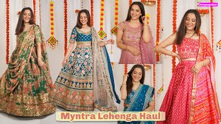 Tried Designer Lehengas From Myntra  Designer Lehenga Haul  Perkymegs Hindi [upl. by Troxell982]